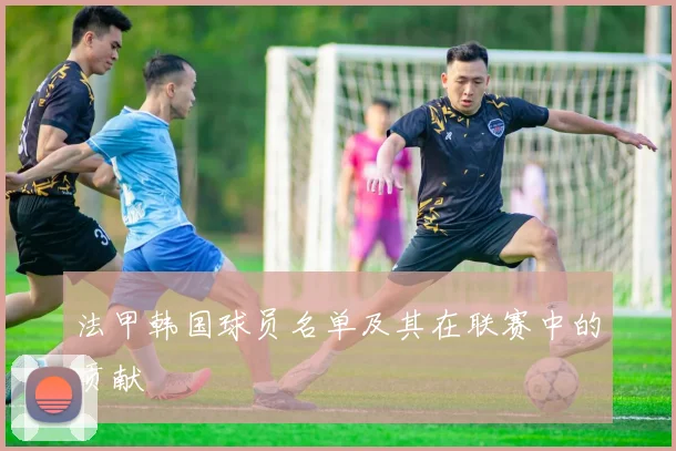 法甲韩国球员名单及其在联赛中的贡献